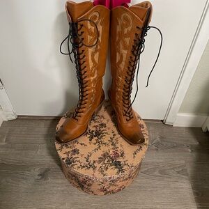 Furcross Cowgirl Western Knee High Boots